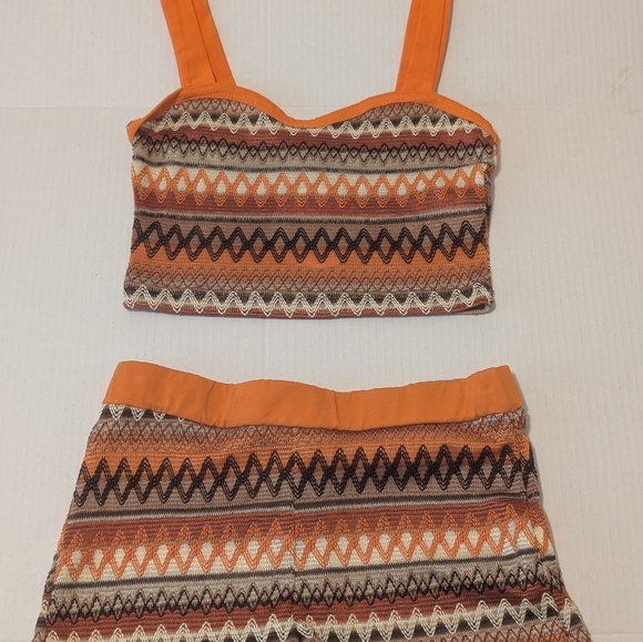 Verdusa Women's 2 Piece Outfit Tribal Print Crop Cami Top & Short Sets NEW - Picture 4 of 10